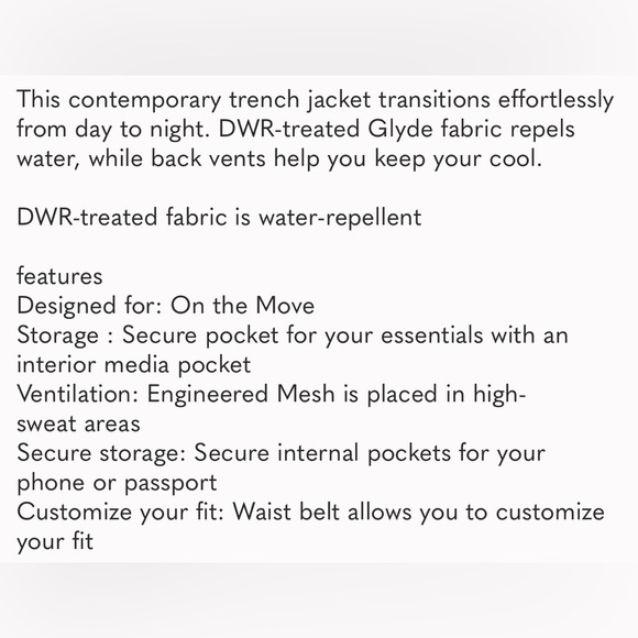 Lululemon Always Effortless Trench NWOT - Picture 9 of 9